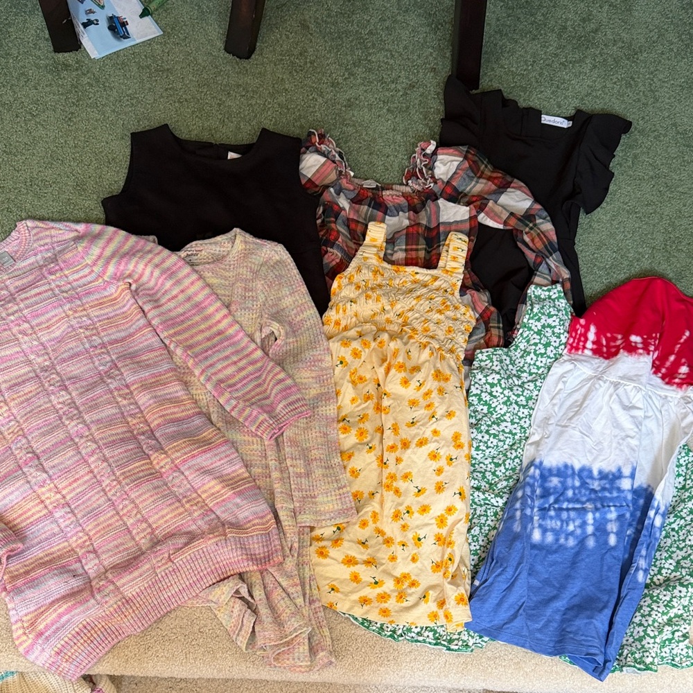 LOT OF 8 Girls dresses-size 8